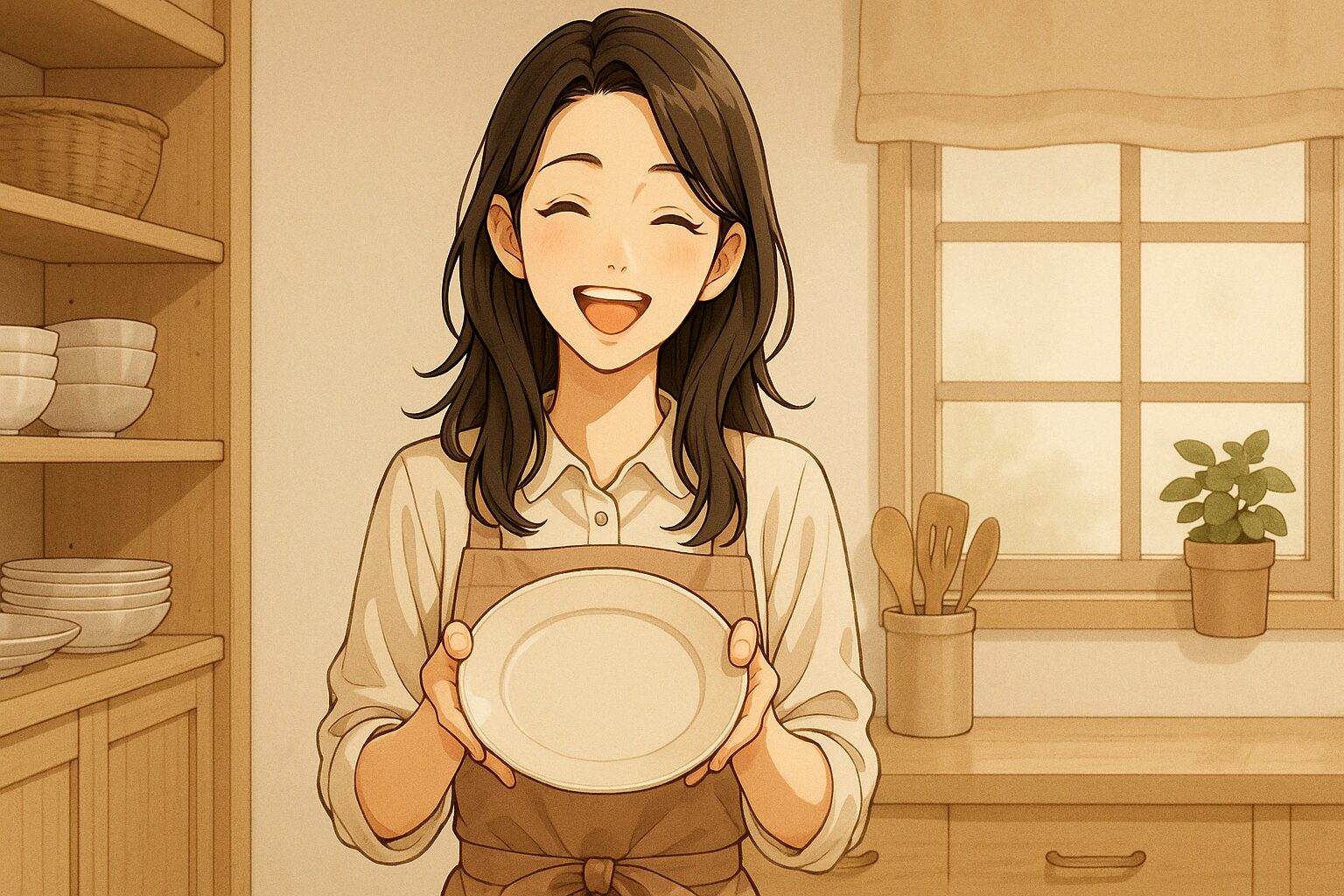 食器を割ってしまうリスクを解消することができ喜んでいる日本人30代共働き主婦