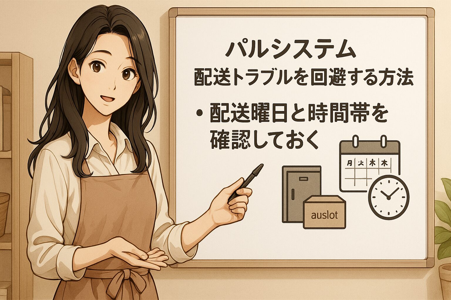 配送曜日と時間帯を確認しておく