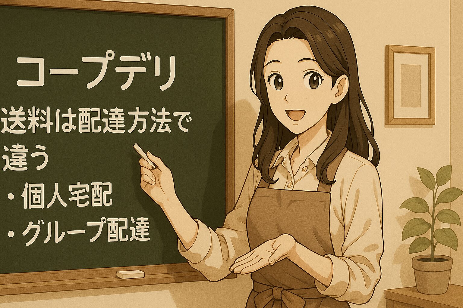 配送方法(個人宅配とグループ配達)によって送料が違う
