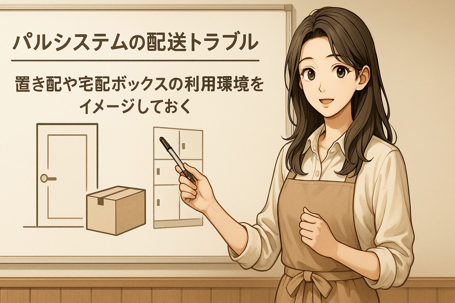 置き配や宅配ボックスの利用環境をイメージしておく