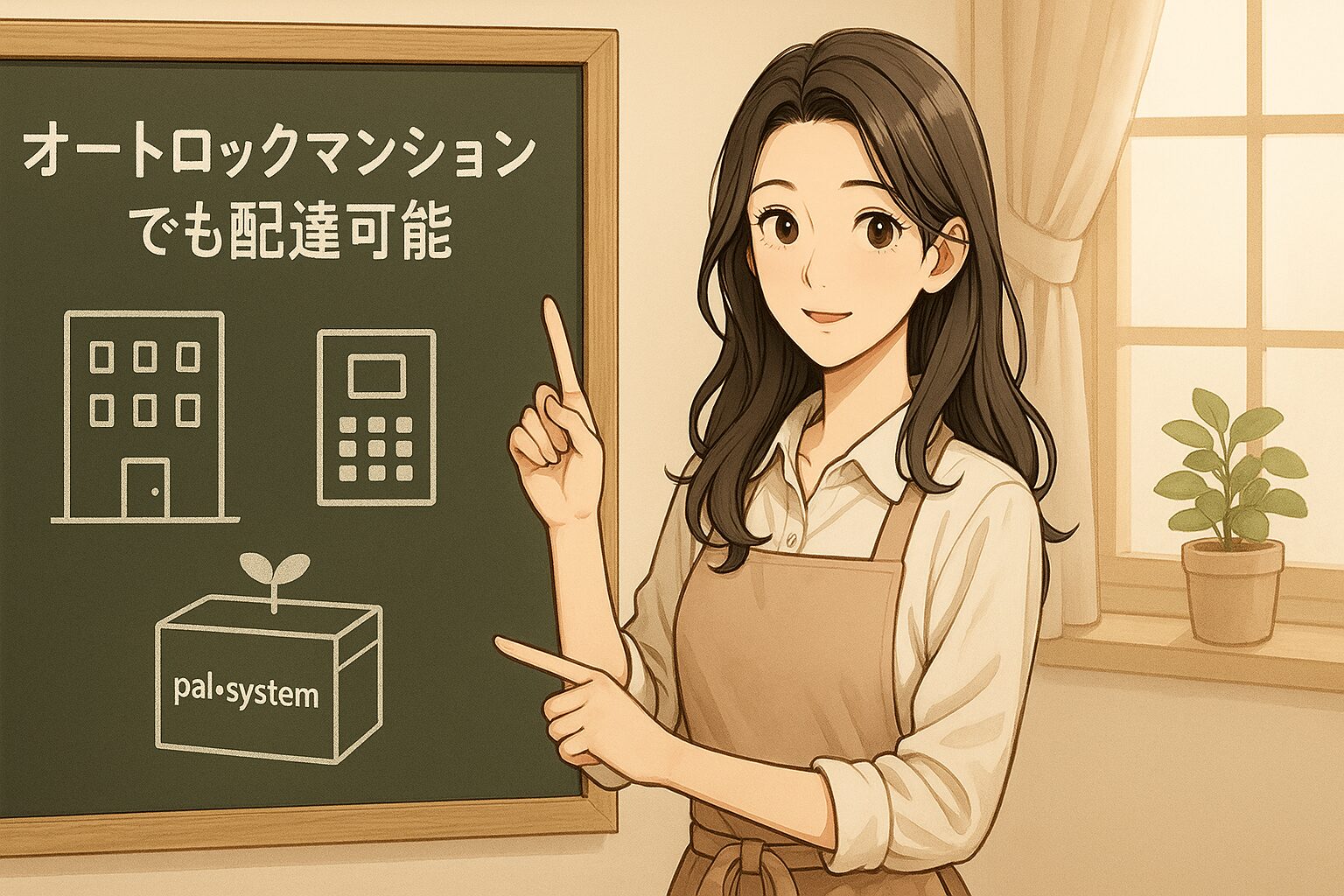オートロックマンションでも配達可能