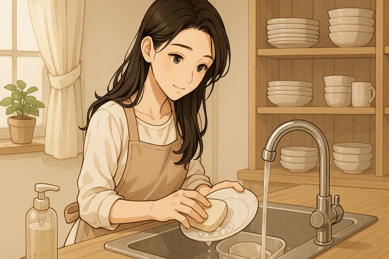 ゆっくり慎重に作業する