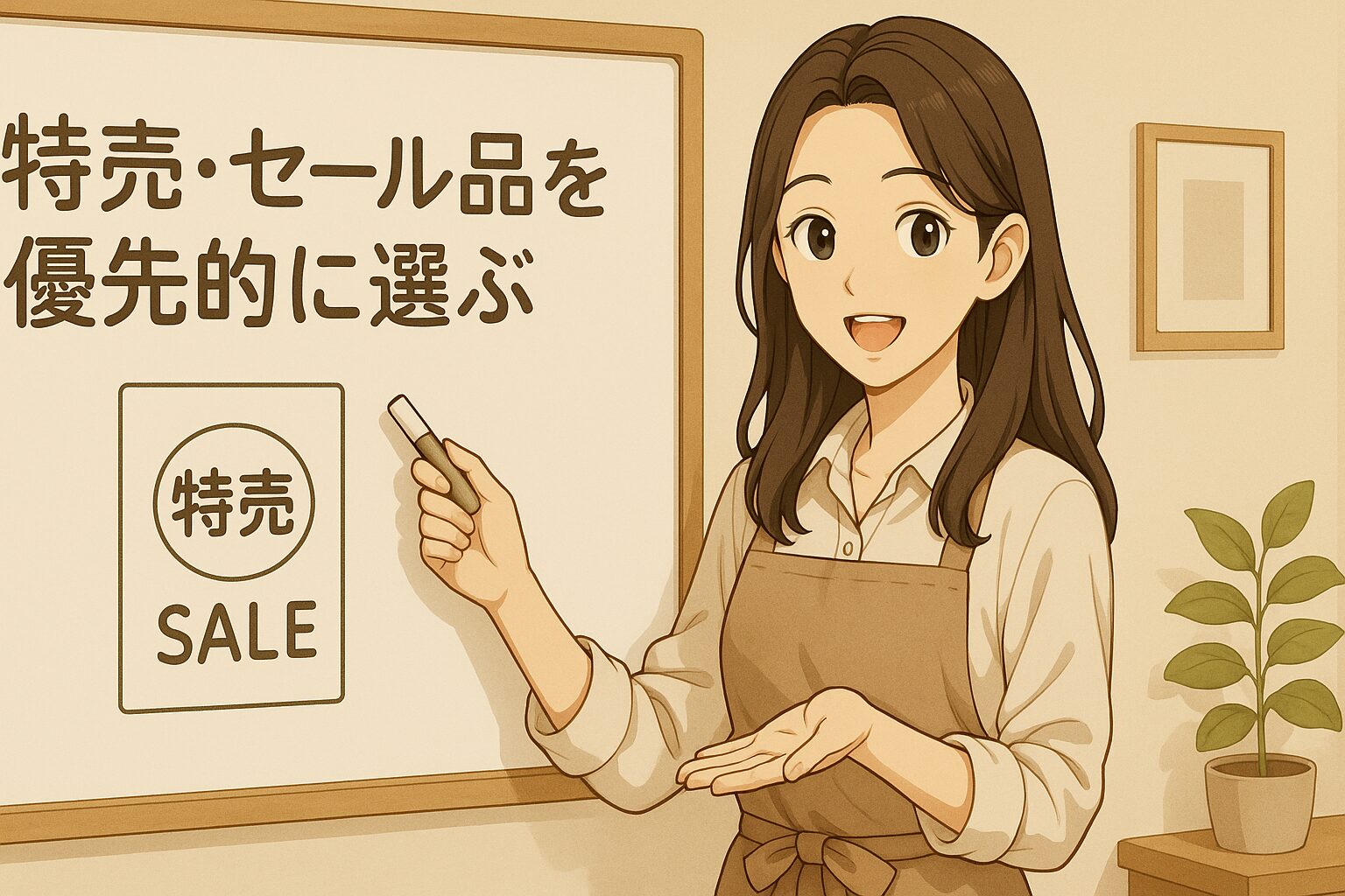 特売・セール品を優先的に選ぶ