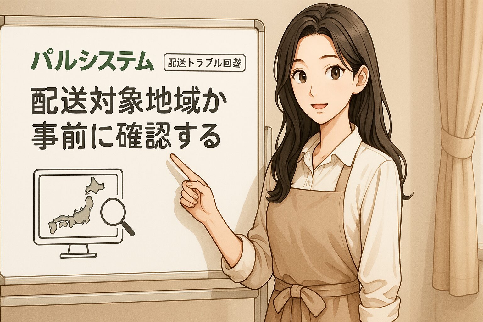 配送対象地域か事前に確認する