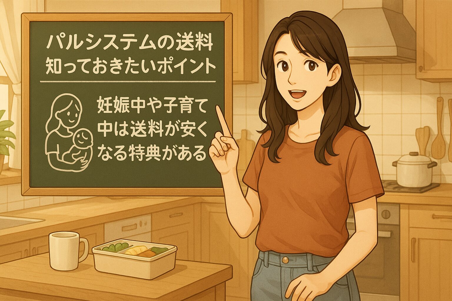 妊娠中や子育て中は送料が安くなる特典がある