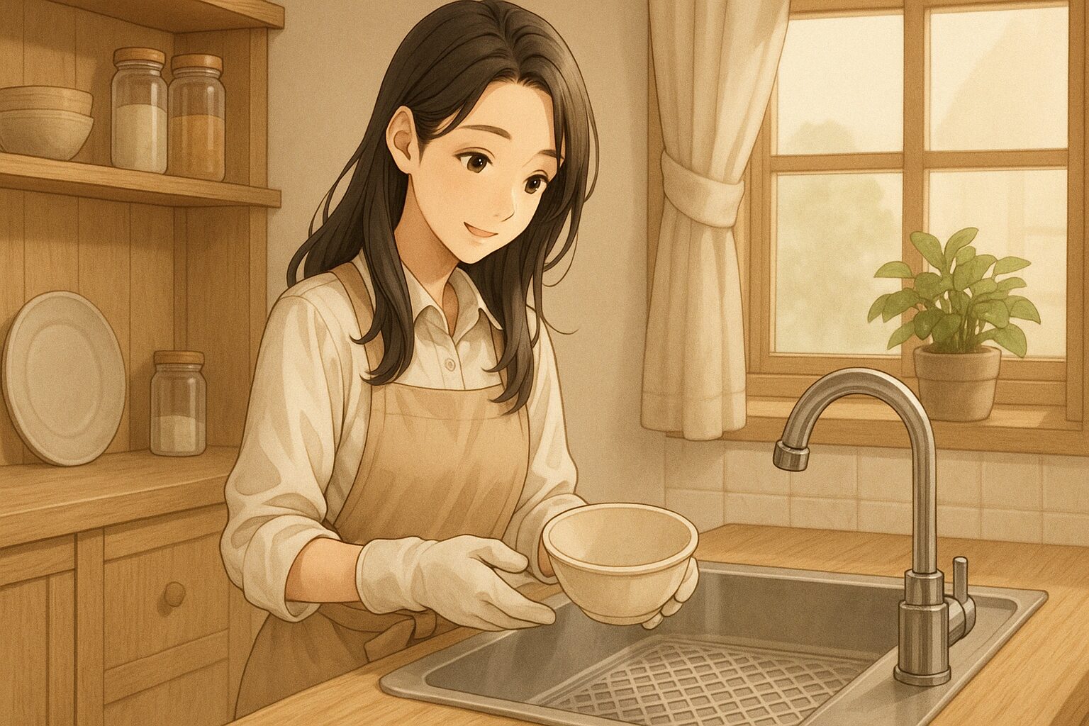 食器を一度に持ちすぎない