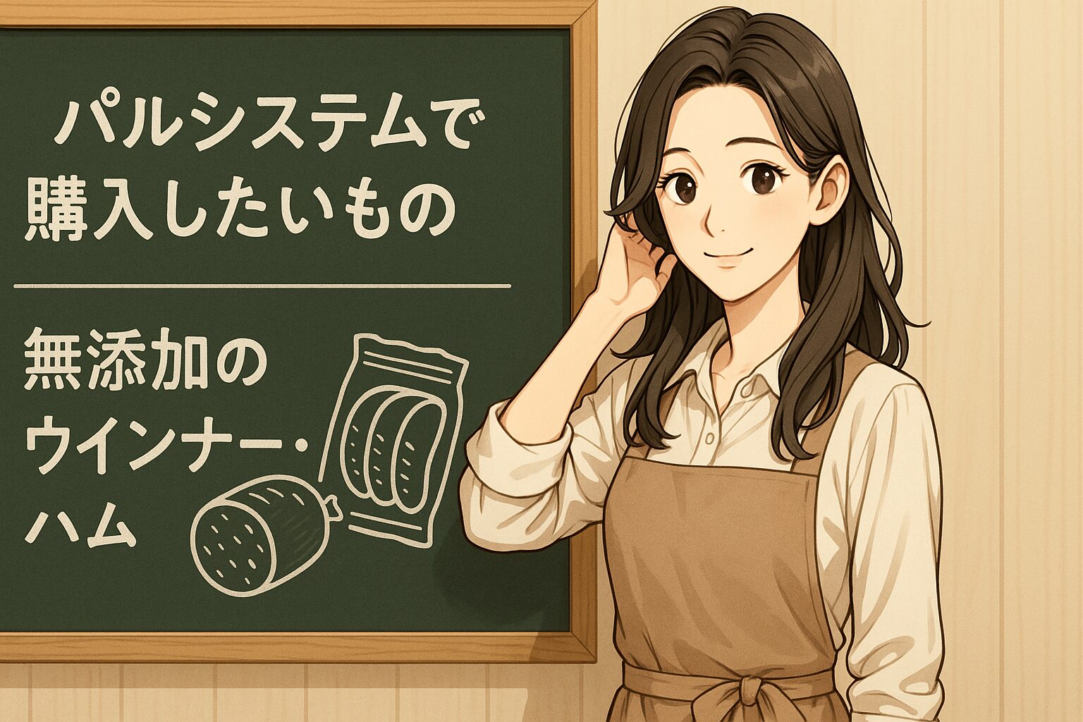 無添加のウインナー・ハム