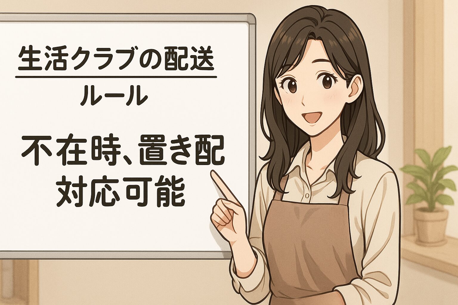 不在時、置き配対応可能