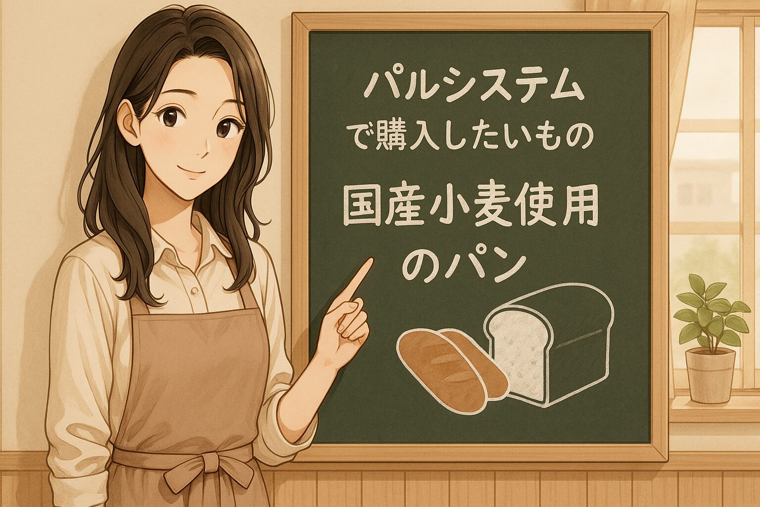 国産小麦使用のパン