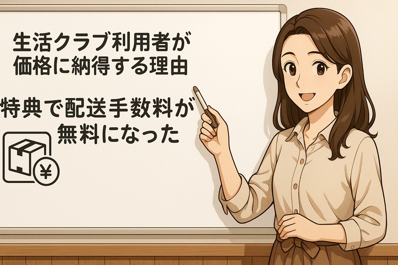 特典で配送手数料が無料になった