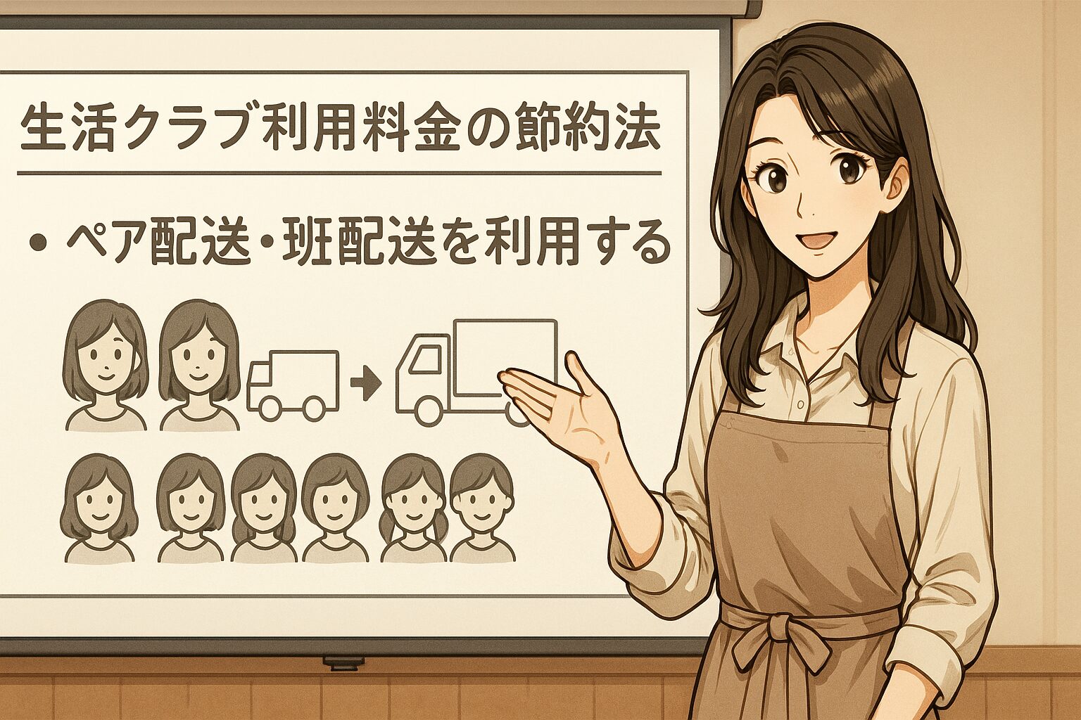 ペア配送、班配送を利用する