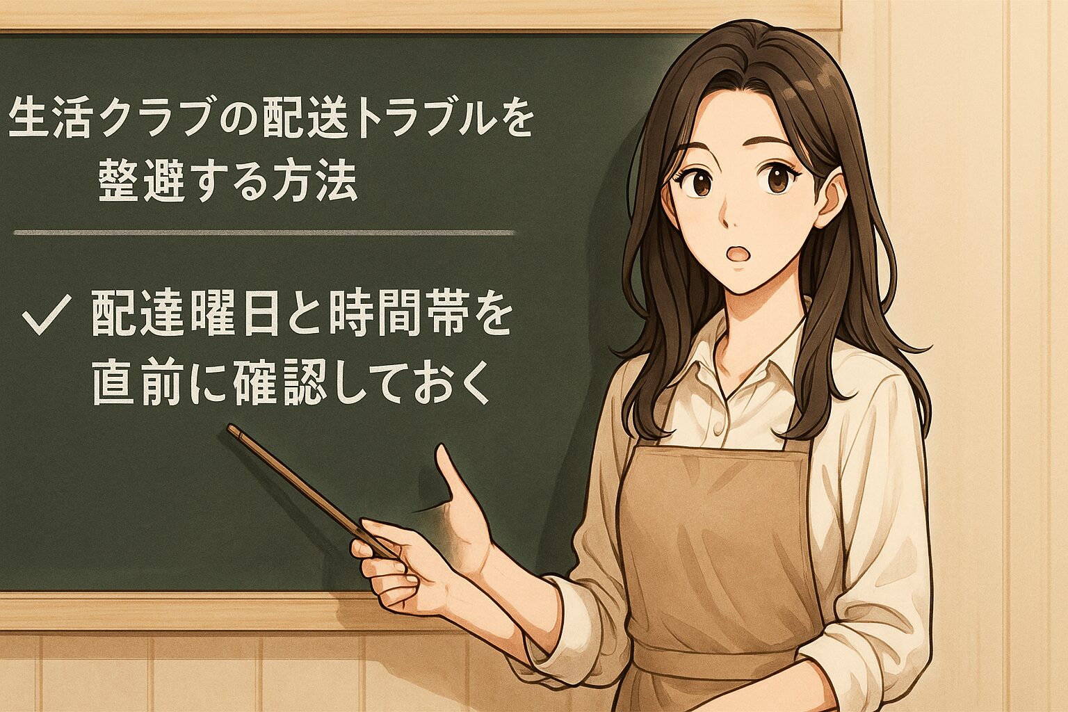 配達曜日と時間帯を事前に確認しておく