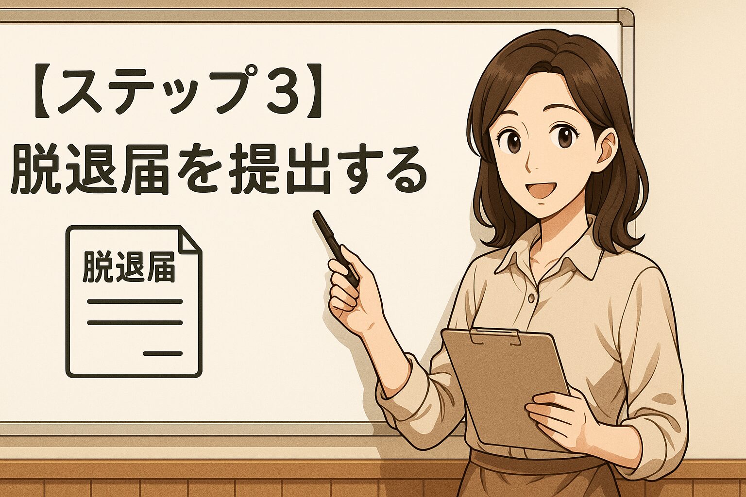 【ステップ3】脱退届を提出する