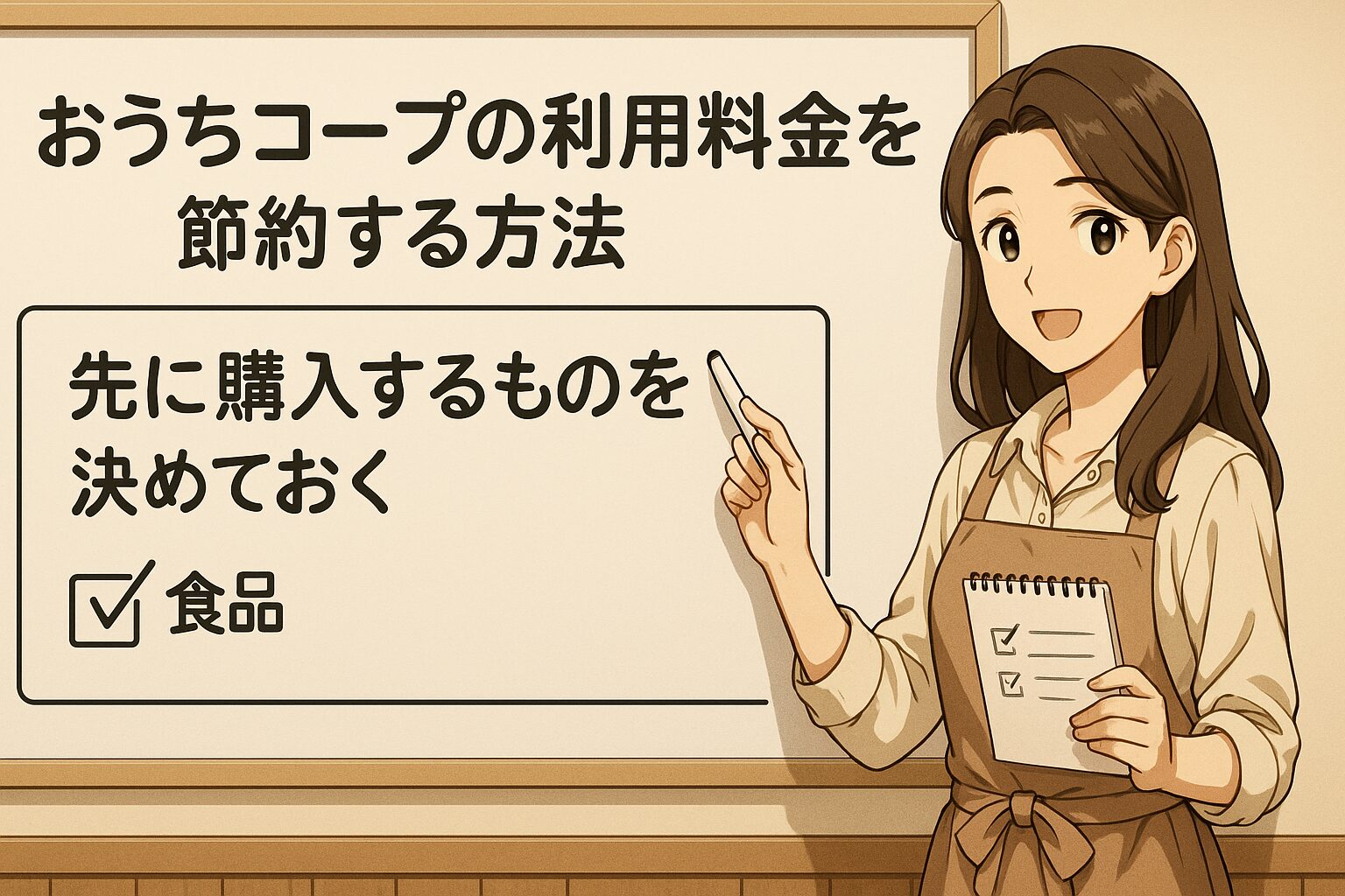 先に購入するものを決めておく