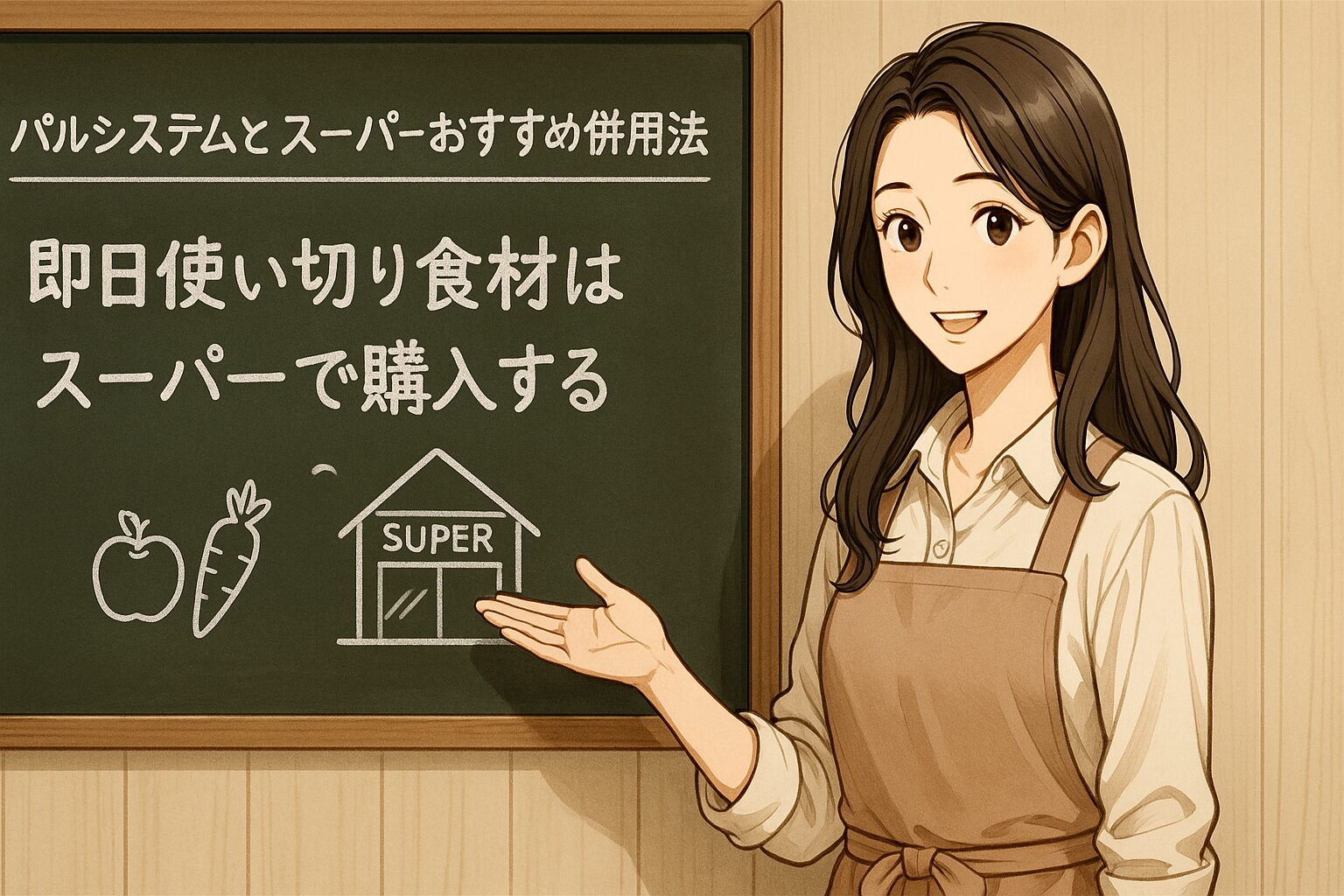 即日使い切り食材はスーパーで購入する