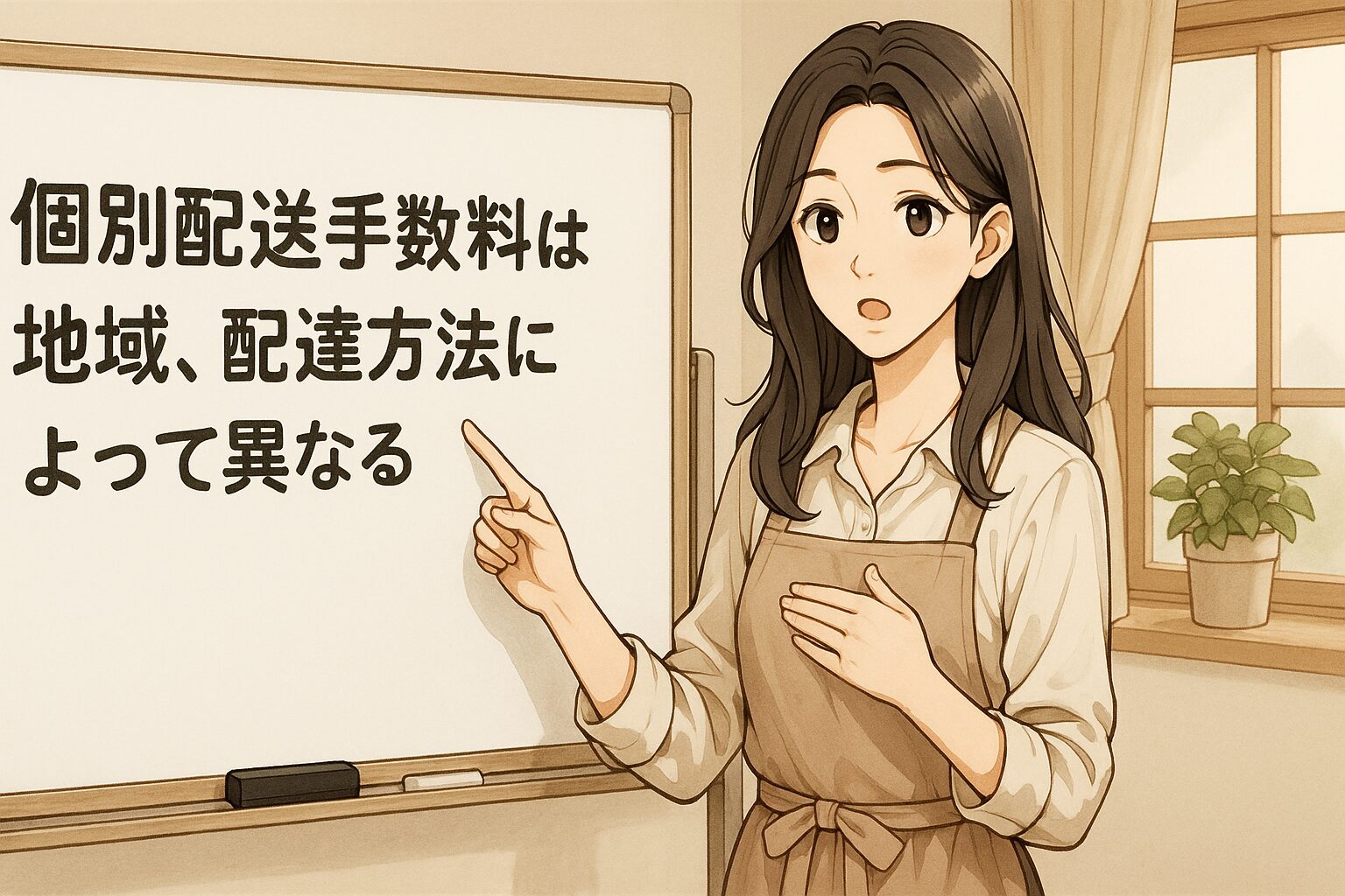 配送手数料は地域、配達方法によって異なる