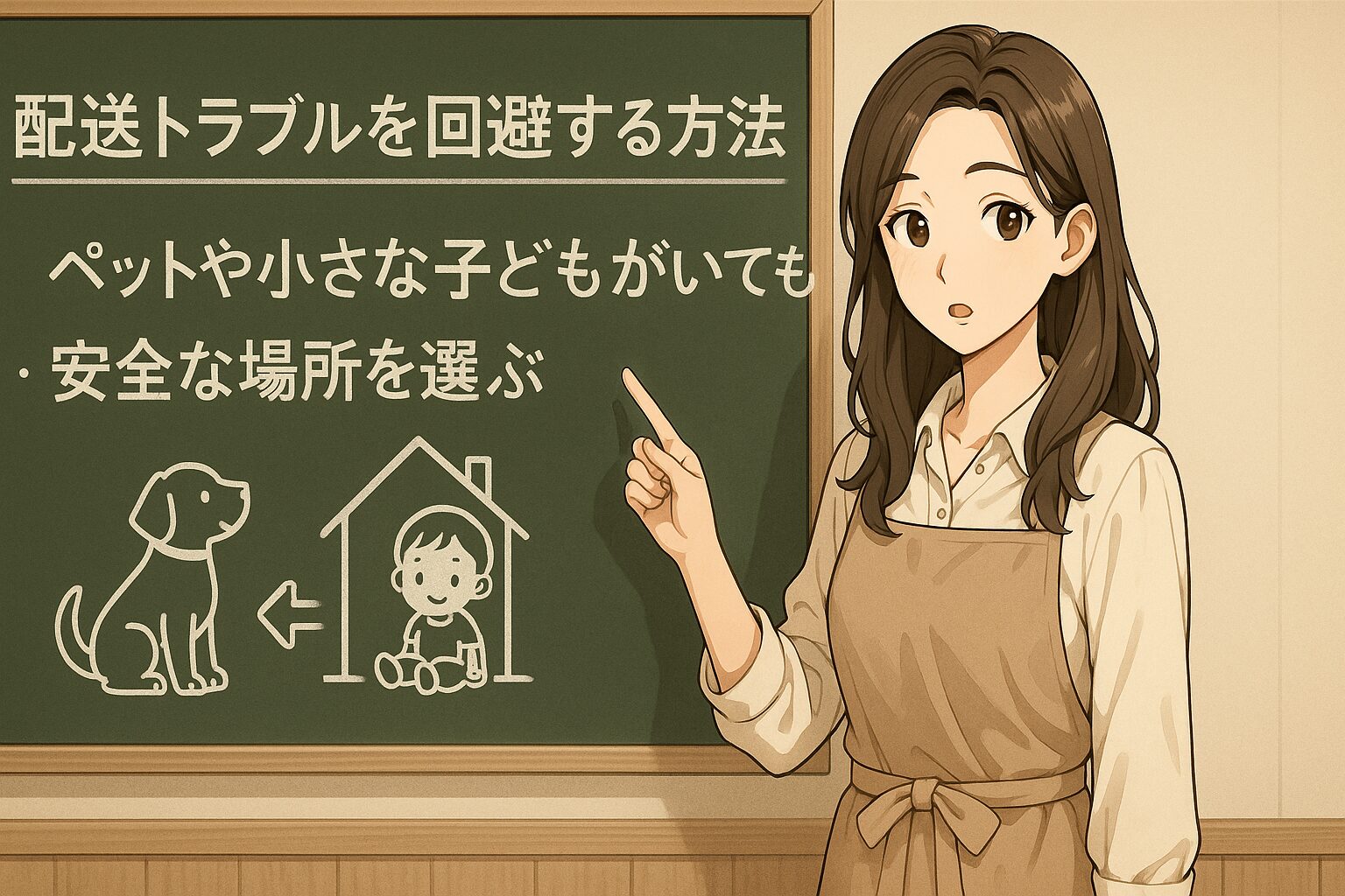 ペットや小さな子どもがいても安全な場所を選ぶ