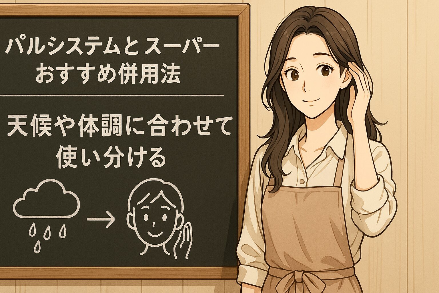天候や体調に合わせて使い分ける