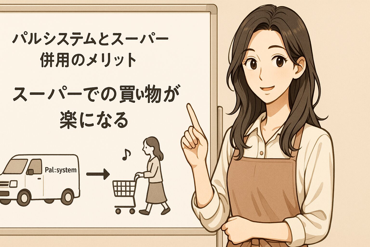 スーパーでの買い物が楽になる