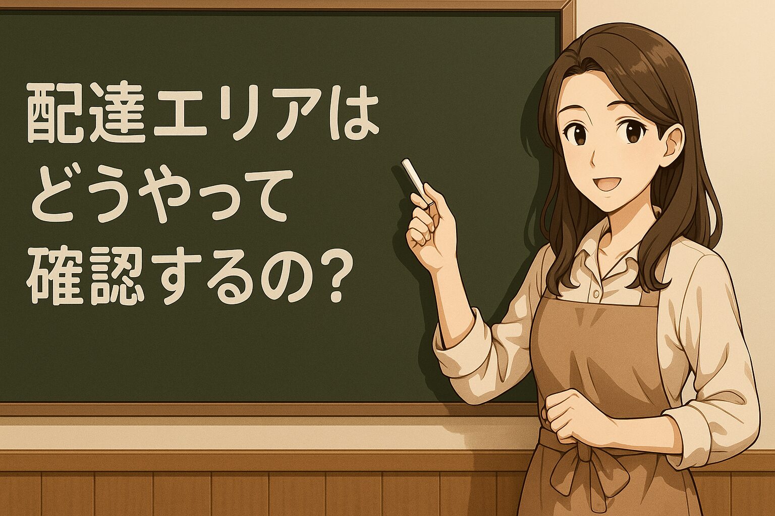 配達エリアはどうやって確認するの？