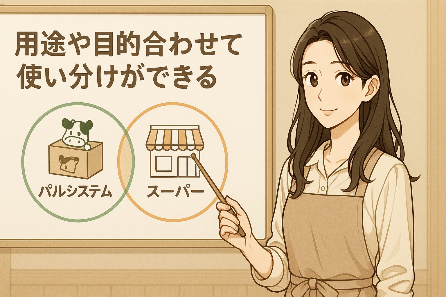 用途や目的合わせて使い分けができる