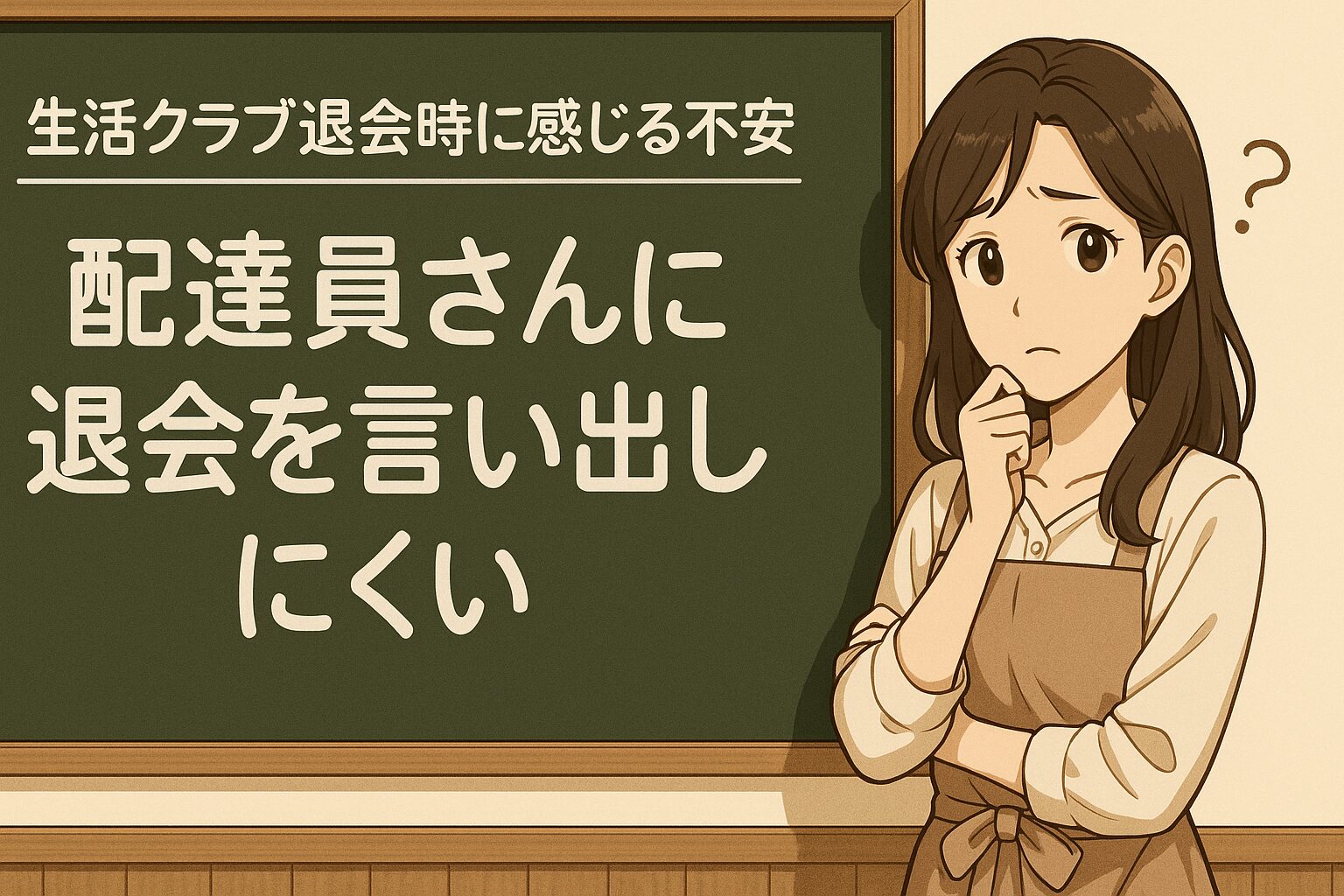 配達員さんに退会を言い出しにくい