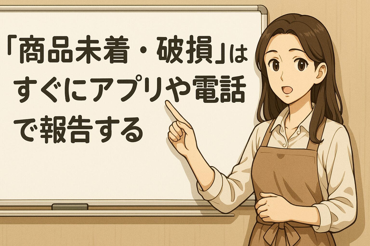 「商品未着・破損」はすぐにアプリや電話で報告する