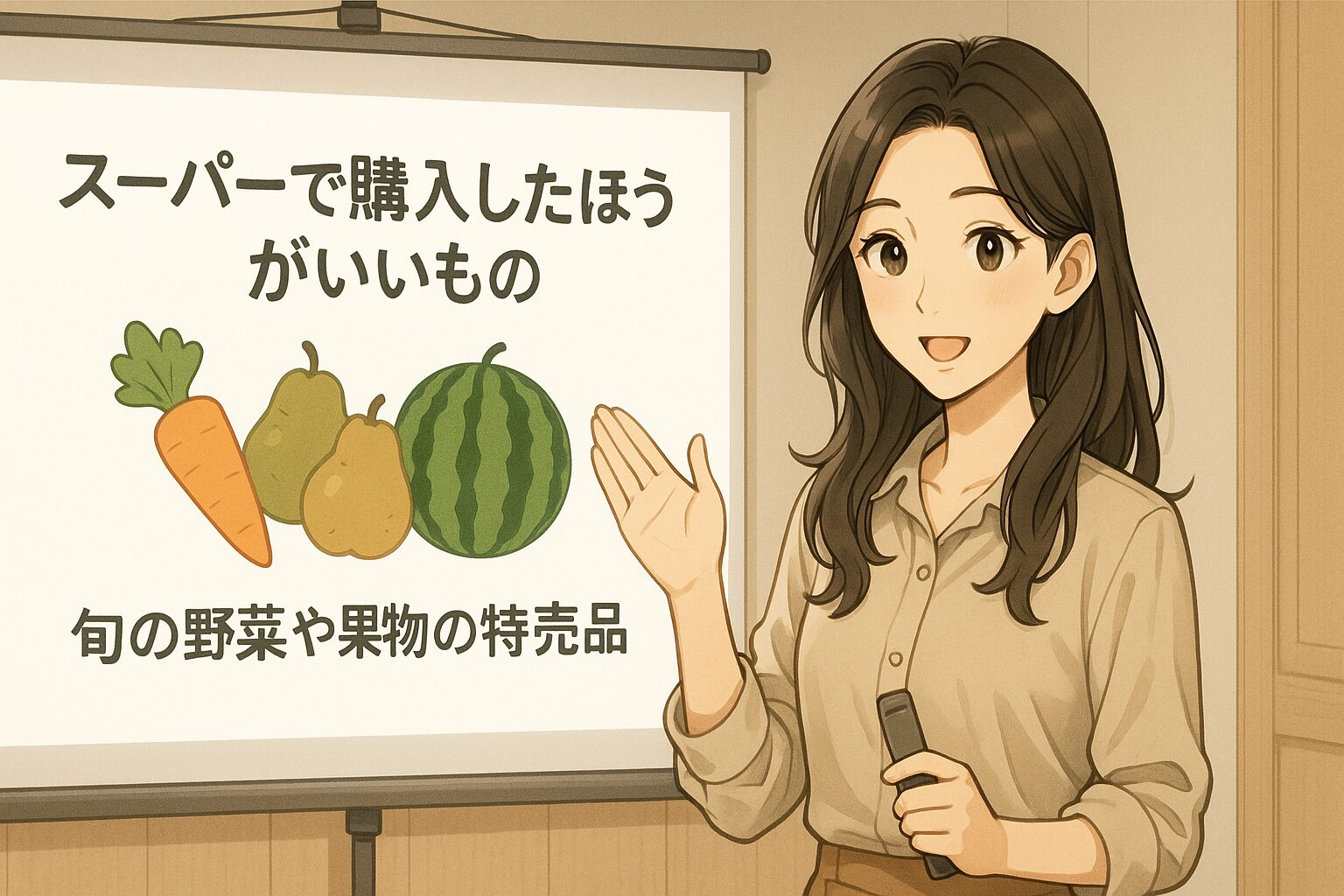 旬の野菜や果物の特売品