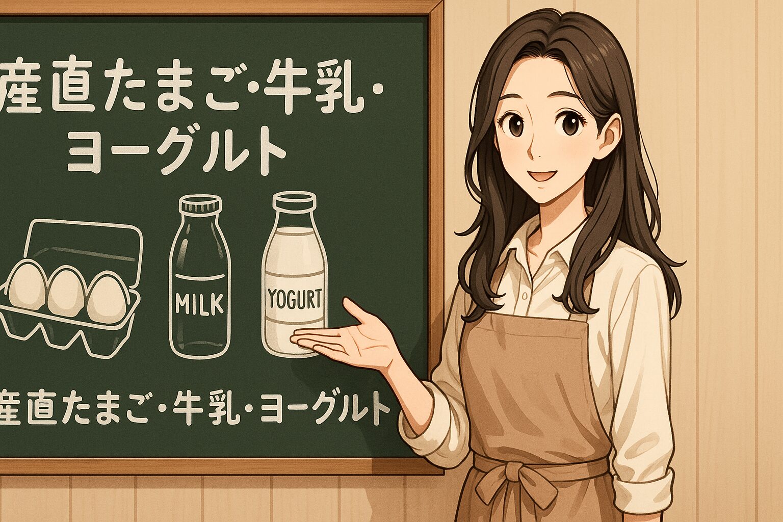産直たまご・牛乳・ヨーグルト