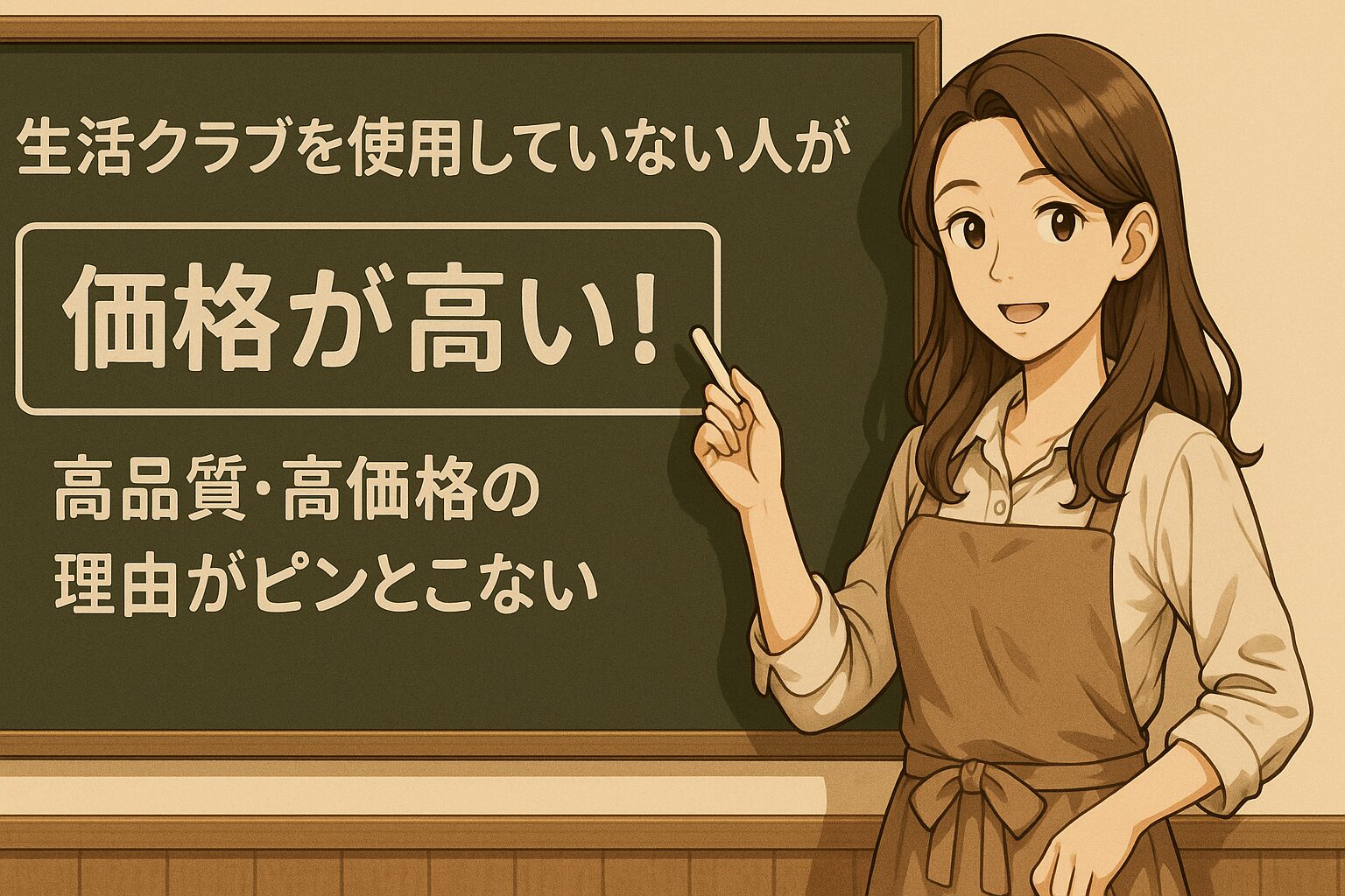 高品質、高価格の理由がピンとこない