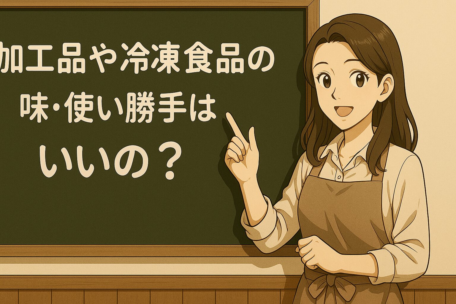 加工品や冷凍食品の味・使い勝手はいいの？
