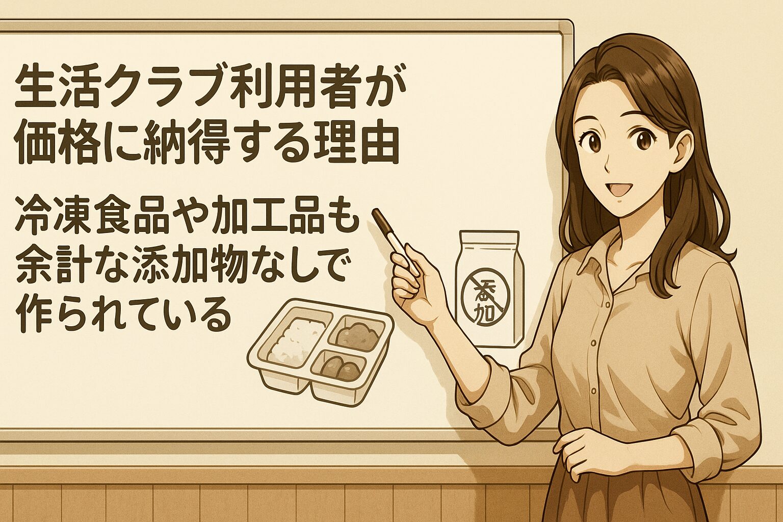 冷凍食品や加工品も余計な添加物なしで作られている