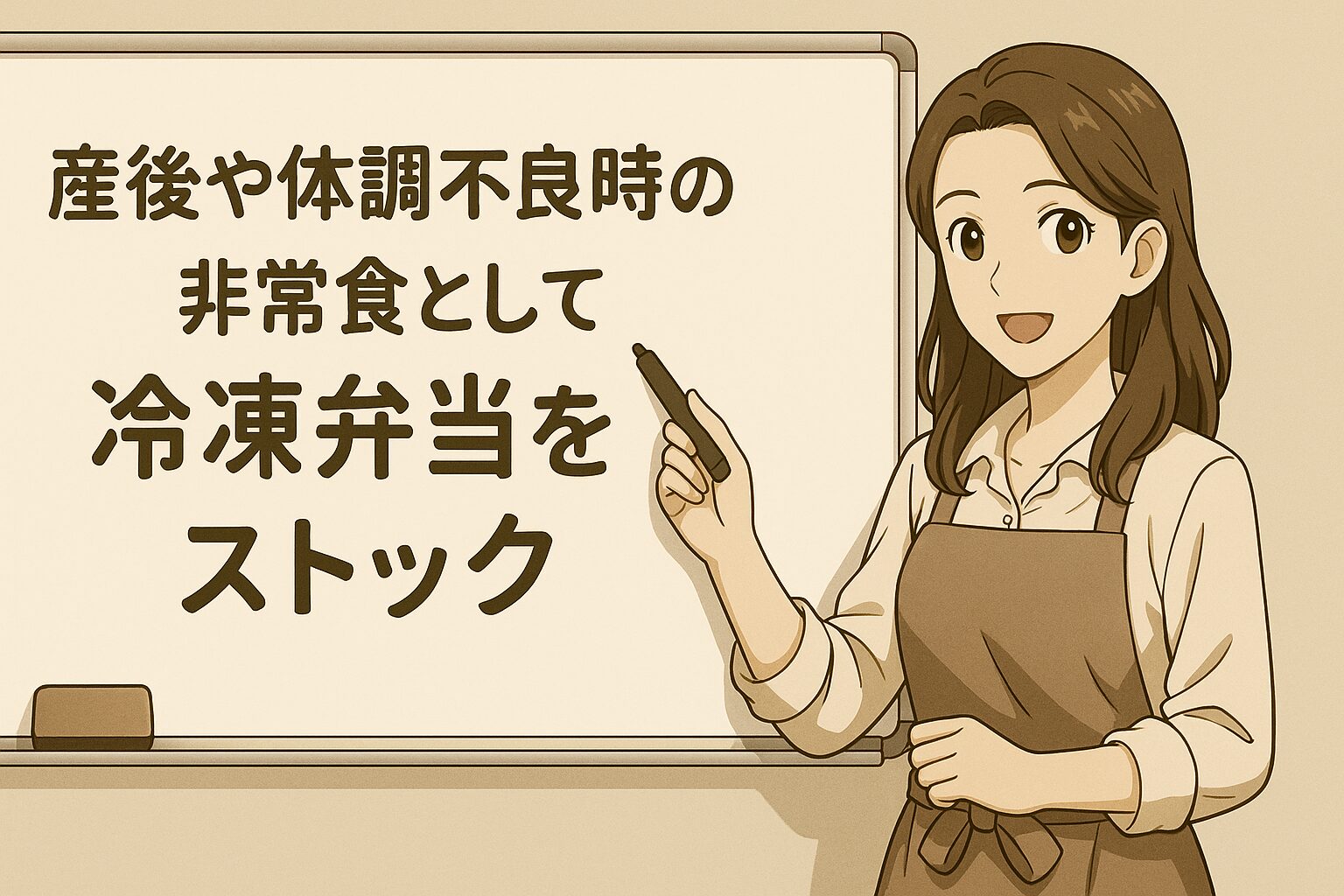 産後や体調不良時の非常食として冷凍弁当をストック
