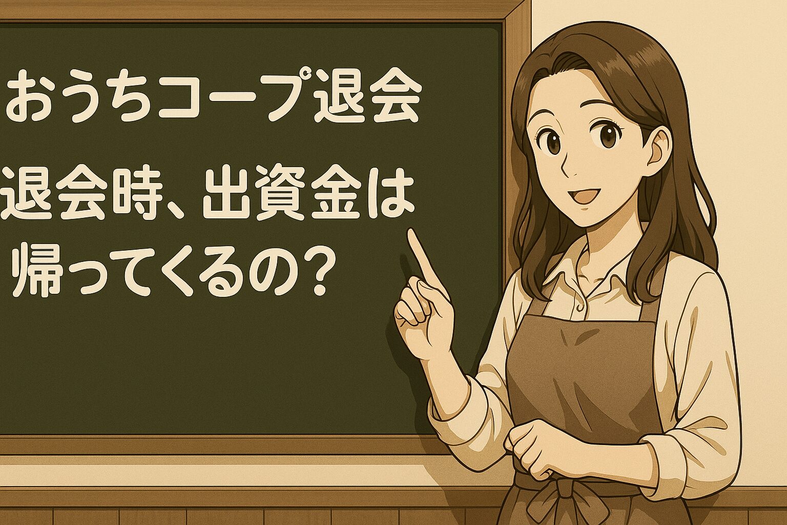 退会時、出資金は帰ってくるの？