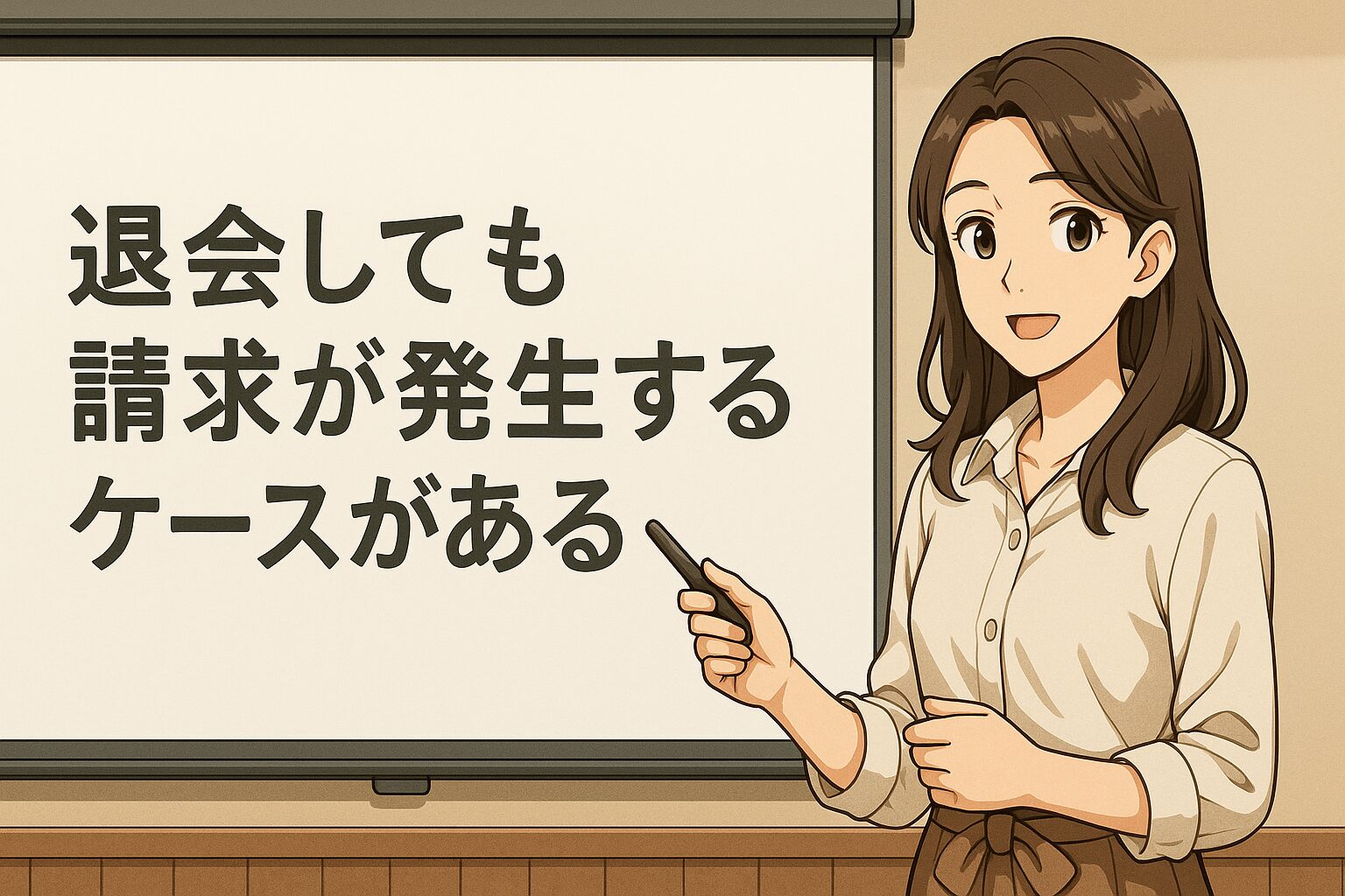 退会しても請求が発生するケースがある
