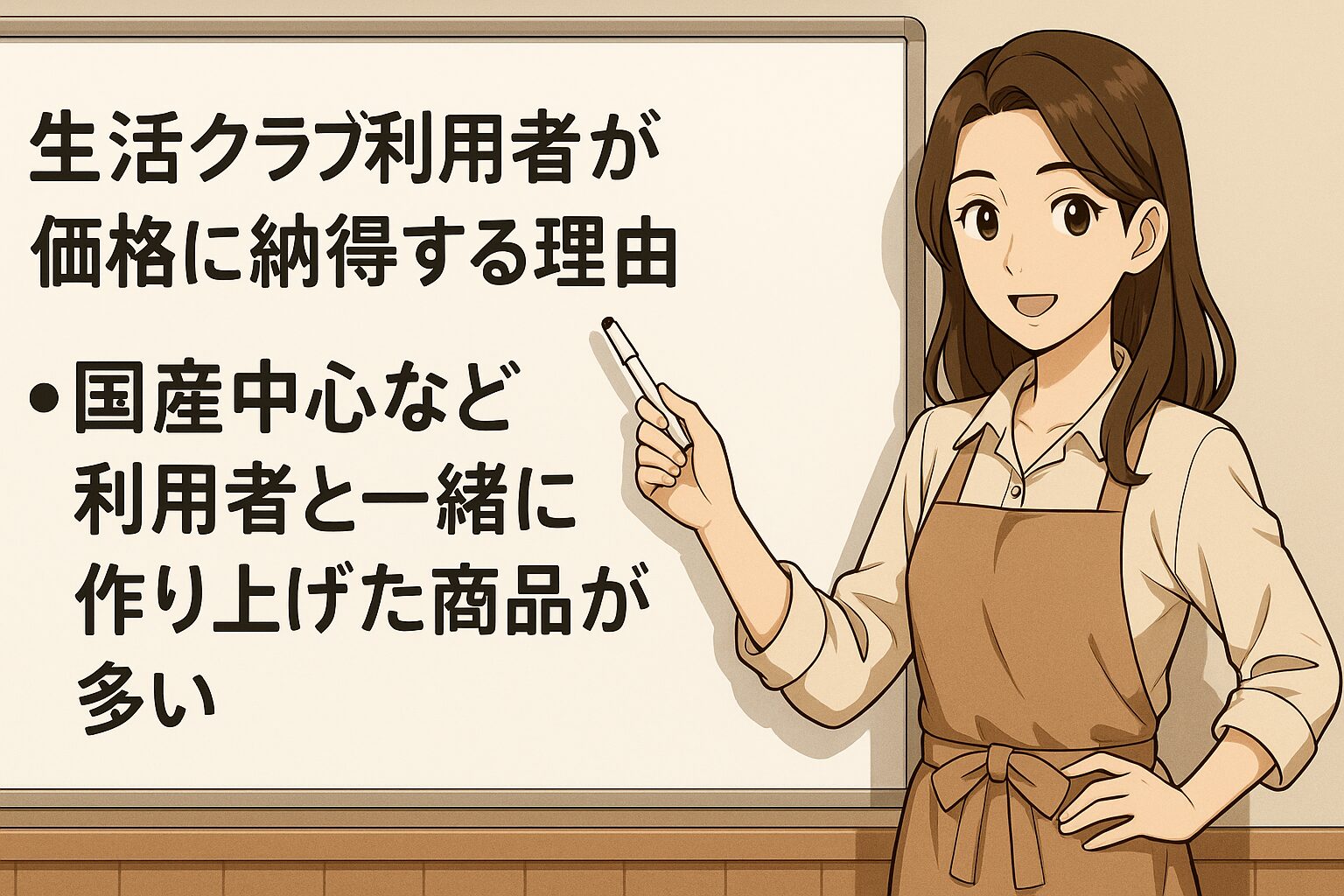国産中心など利用者と一緒に作り上げた商品が多い