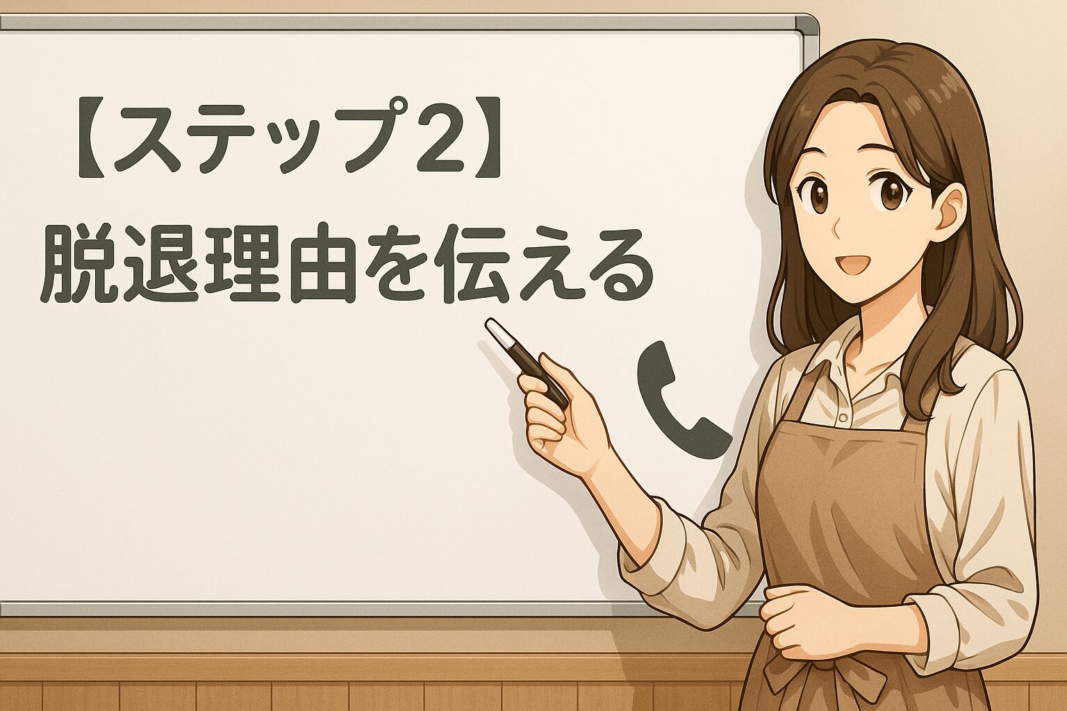 【ステップ2】脱退理由を伝える