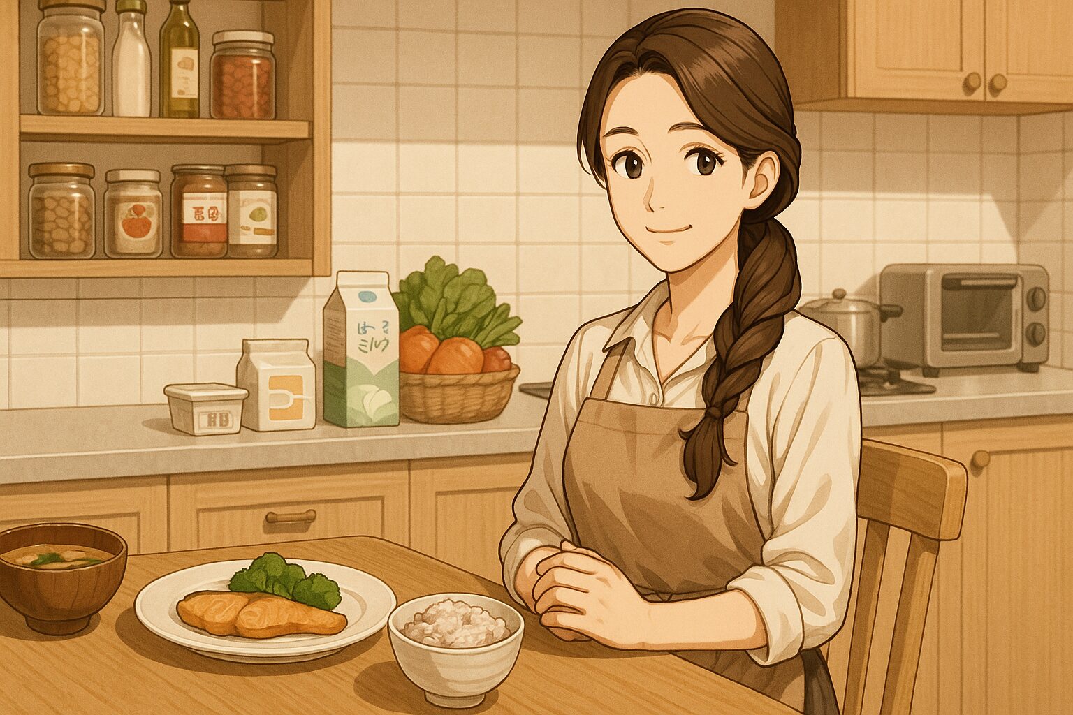 おうちコープの注文テクニックについて理解することができて喜んでいる日本人30代共働き主婦