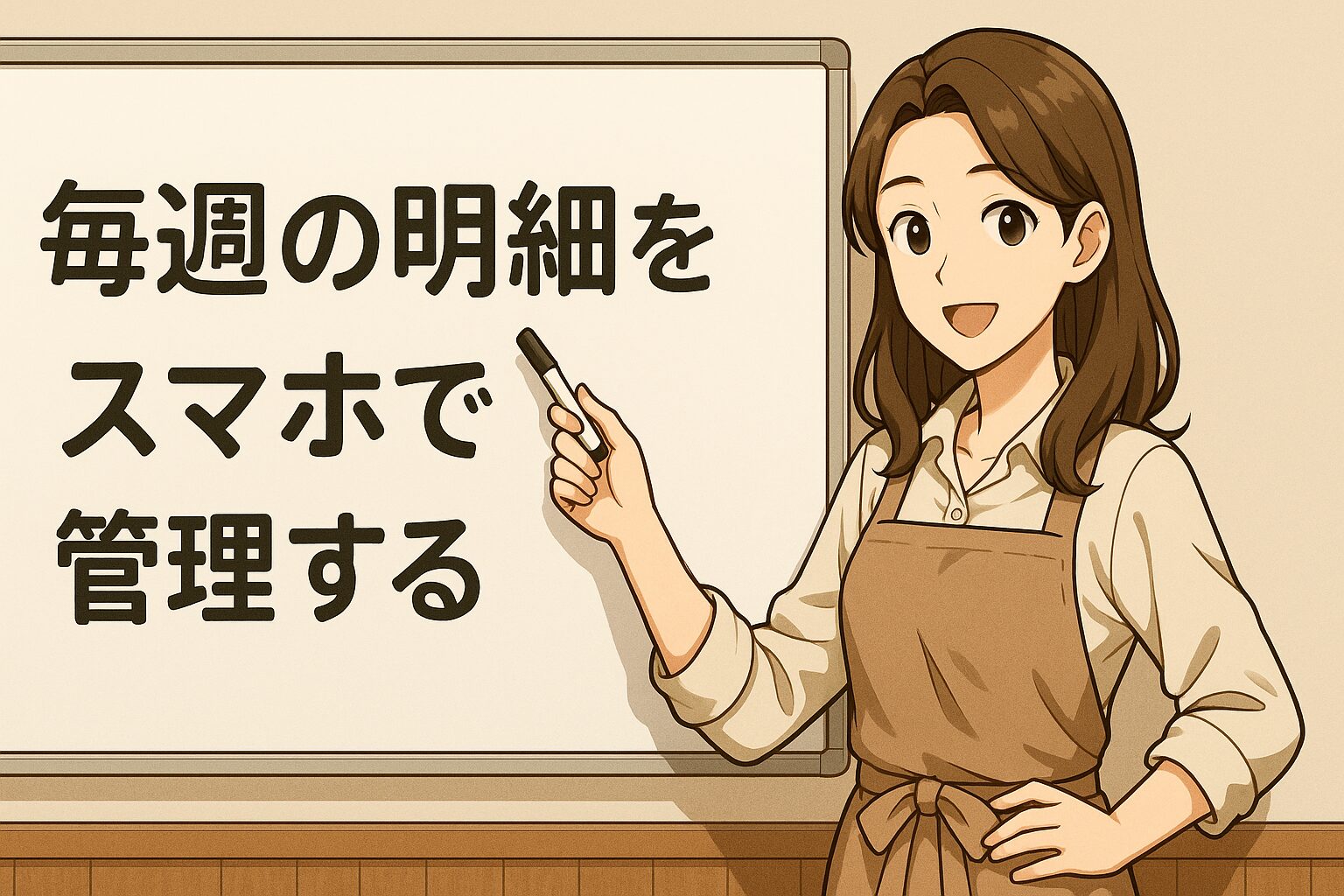 毎週の明細をスマホで管理する