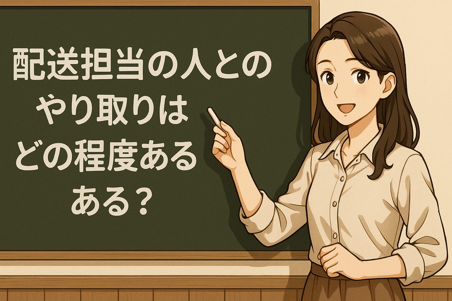配送担当の人とのやり取りはどの程度あるの？