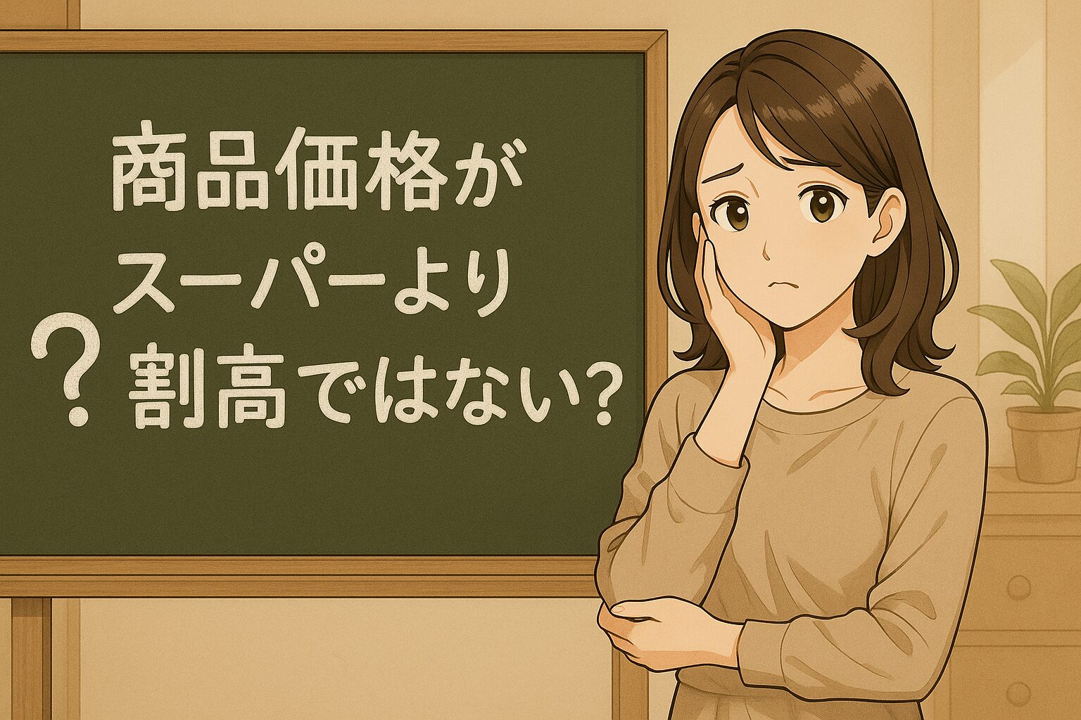商品価格がスーパーより割高ではないの？