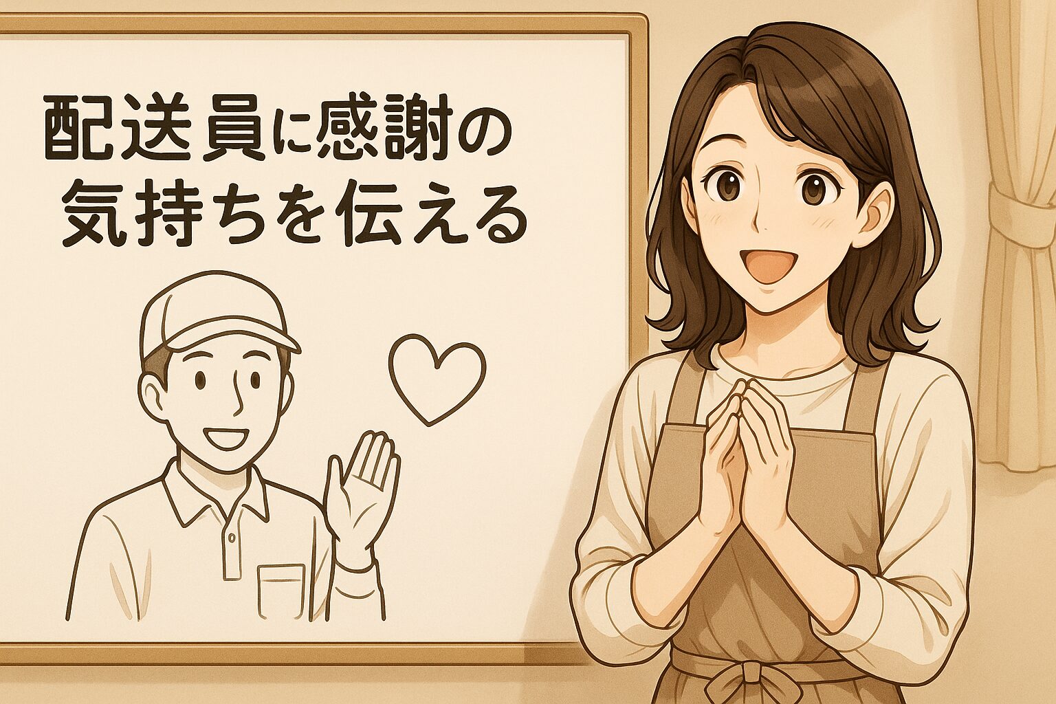 配送員に感謝の気持ちを伝える