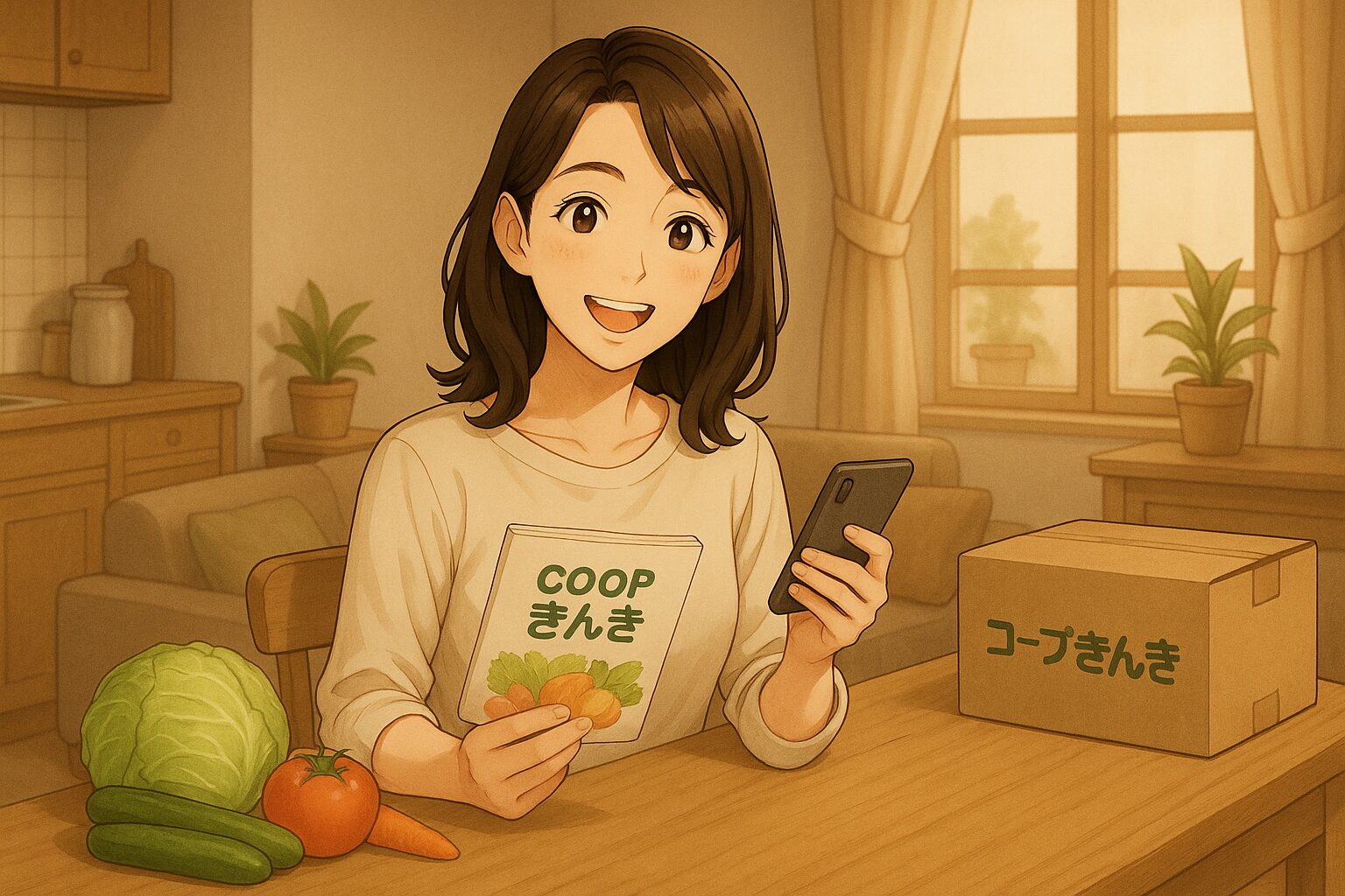 コープきんきの商品ラインナップや特徴について理解することができて喜んでいる30だ共働き主婦