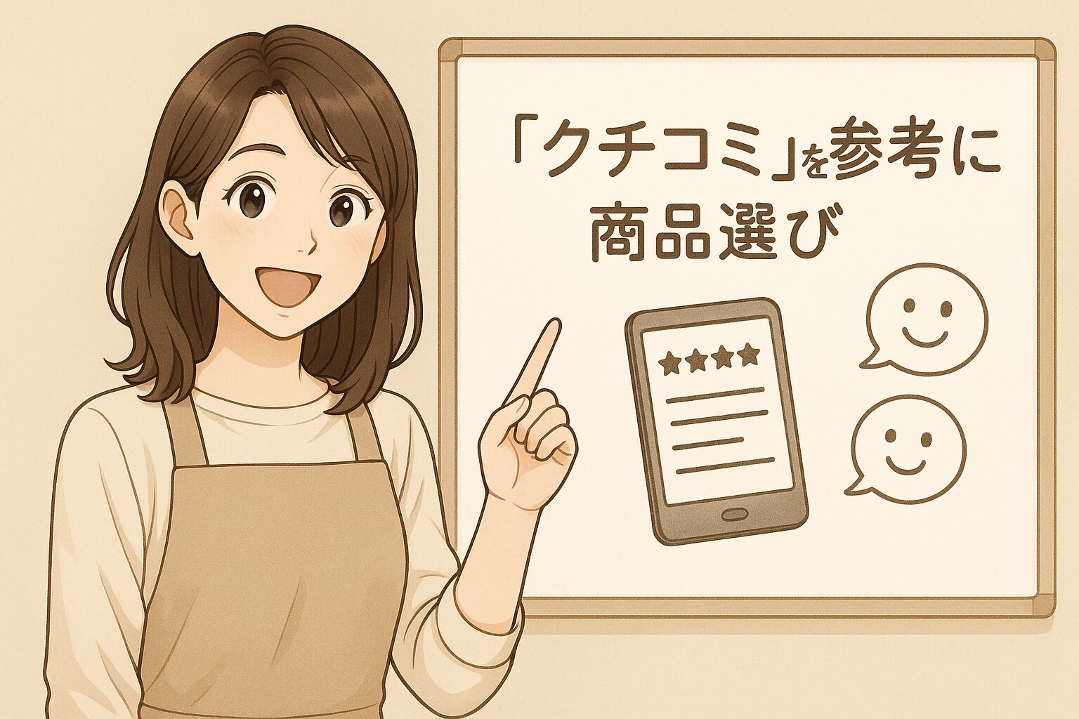 「クチコミ」を参考に商品選び