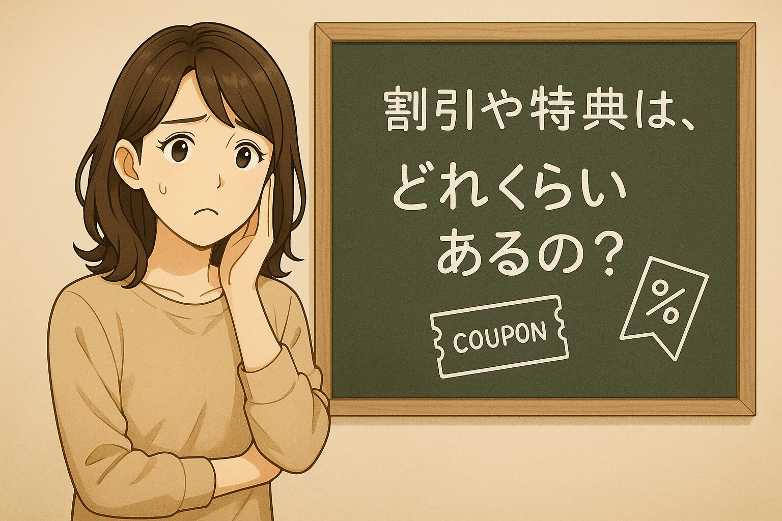 割引や特典は、どれくらいあるの？
