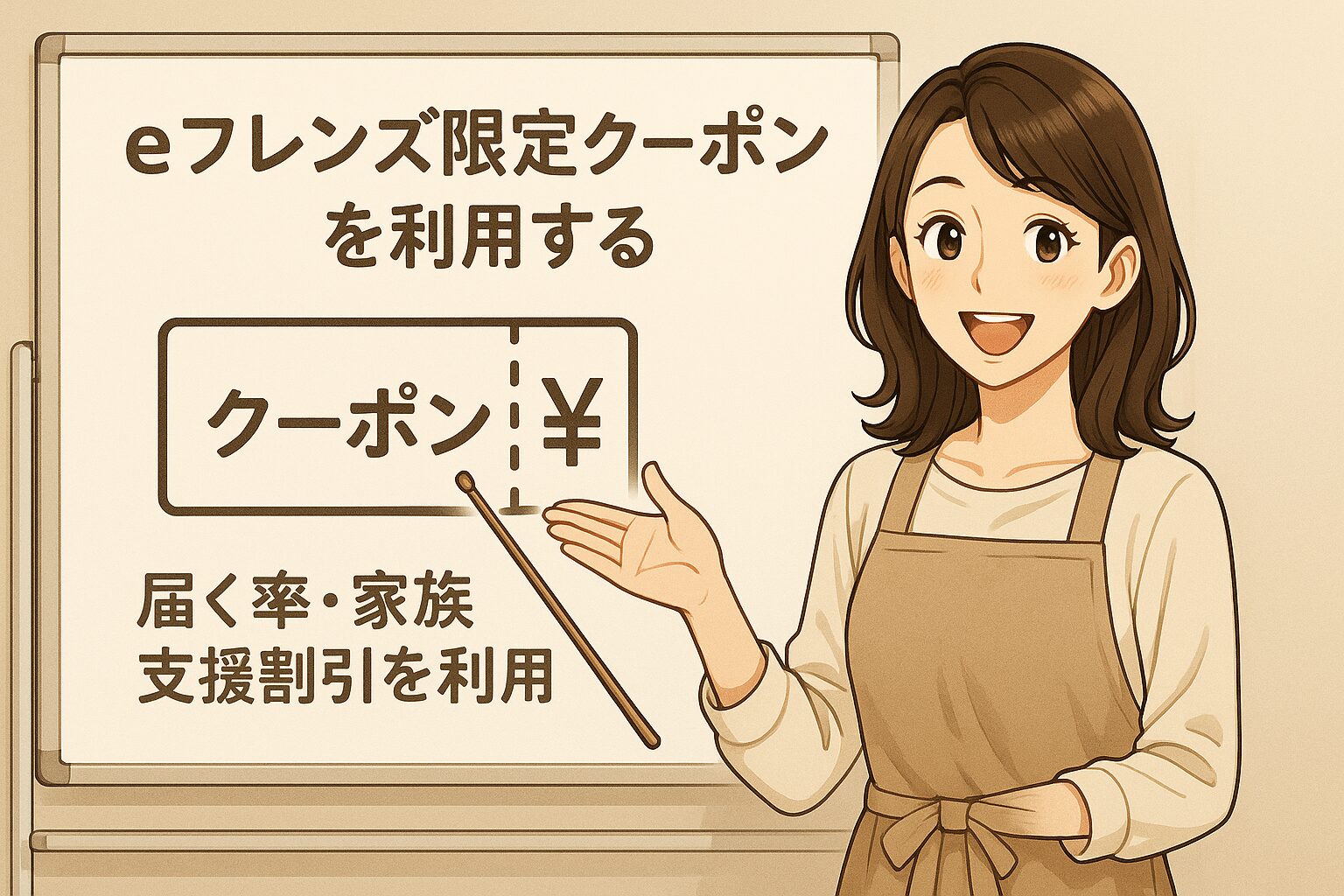 eフレンズ限定クーポンを利用する