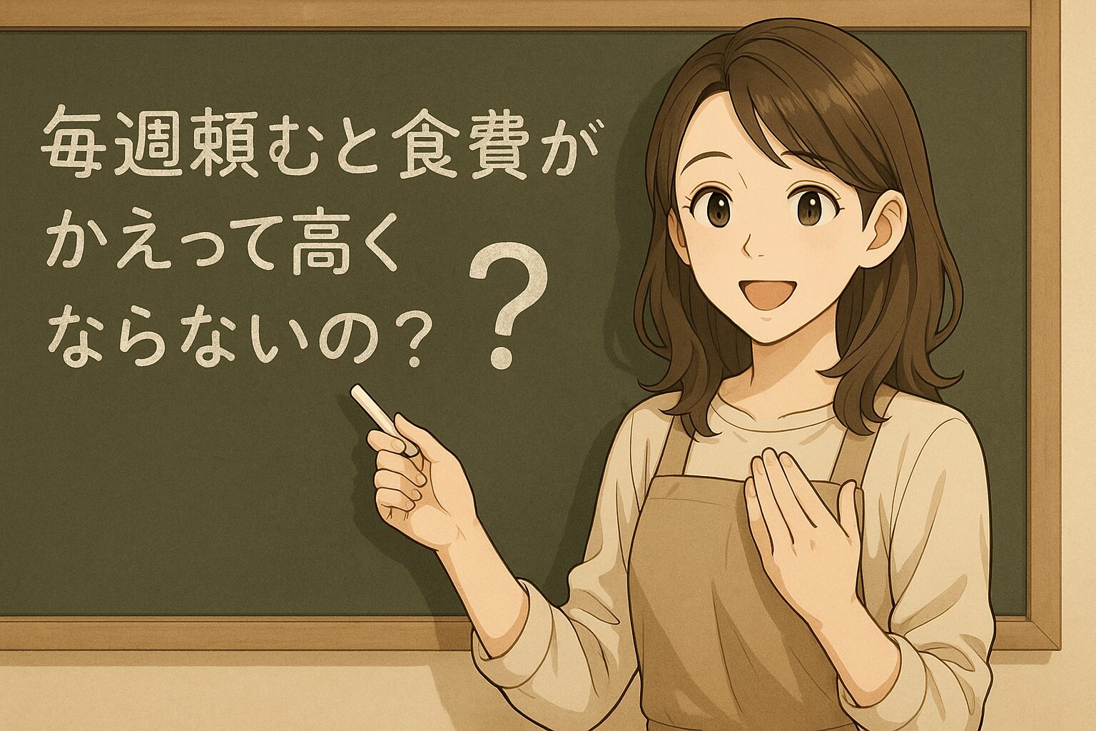 毎週頼むと食費がかえって高くならないの？