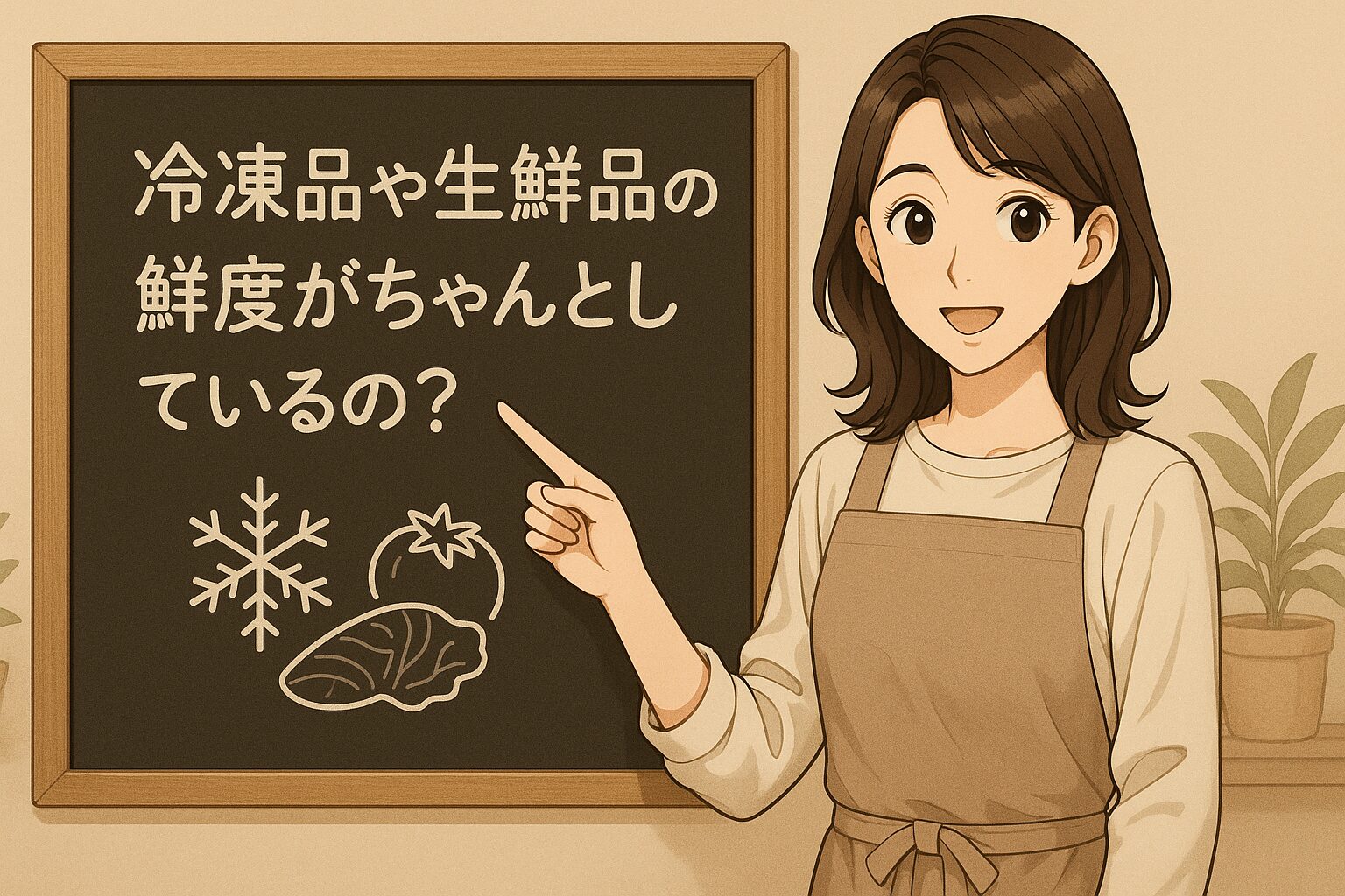 冷凍品や生鮮品の鮮度がちゃんとしているの？