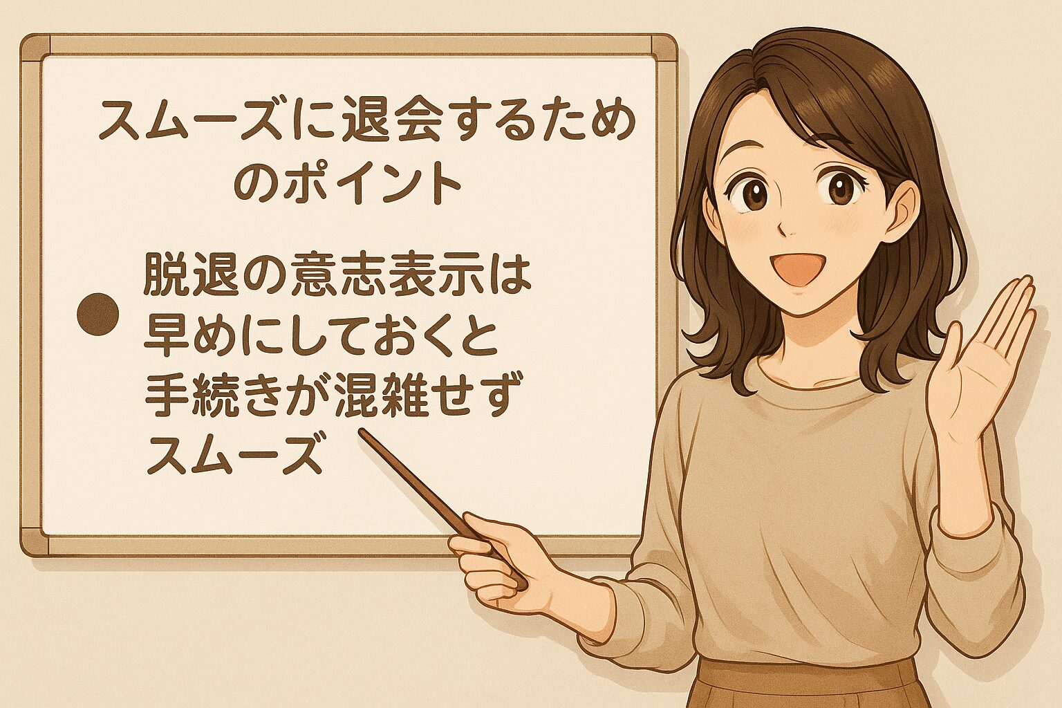 脱退の意志表示は早めにしておくと手続きが混雑せずスムーズ