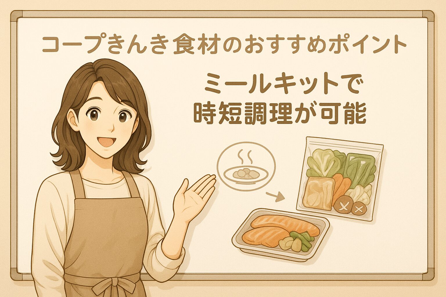 ミールキットで時短調理が可能